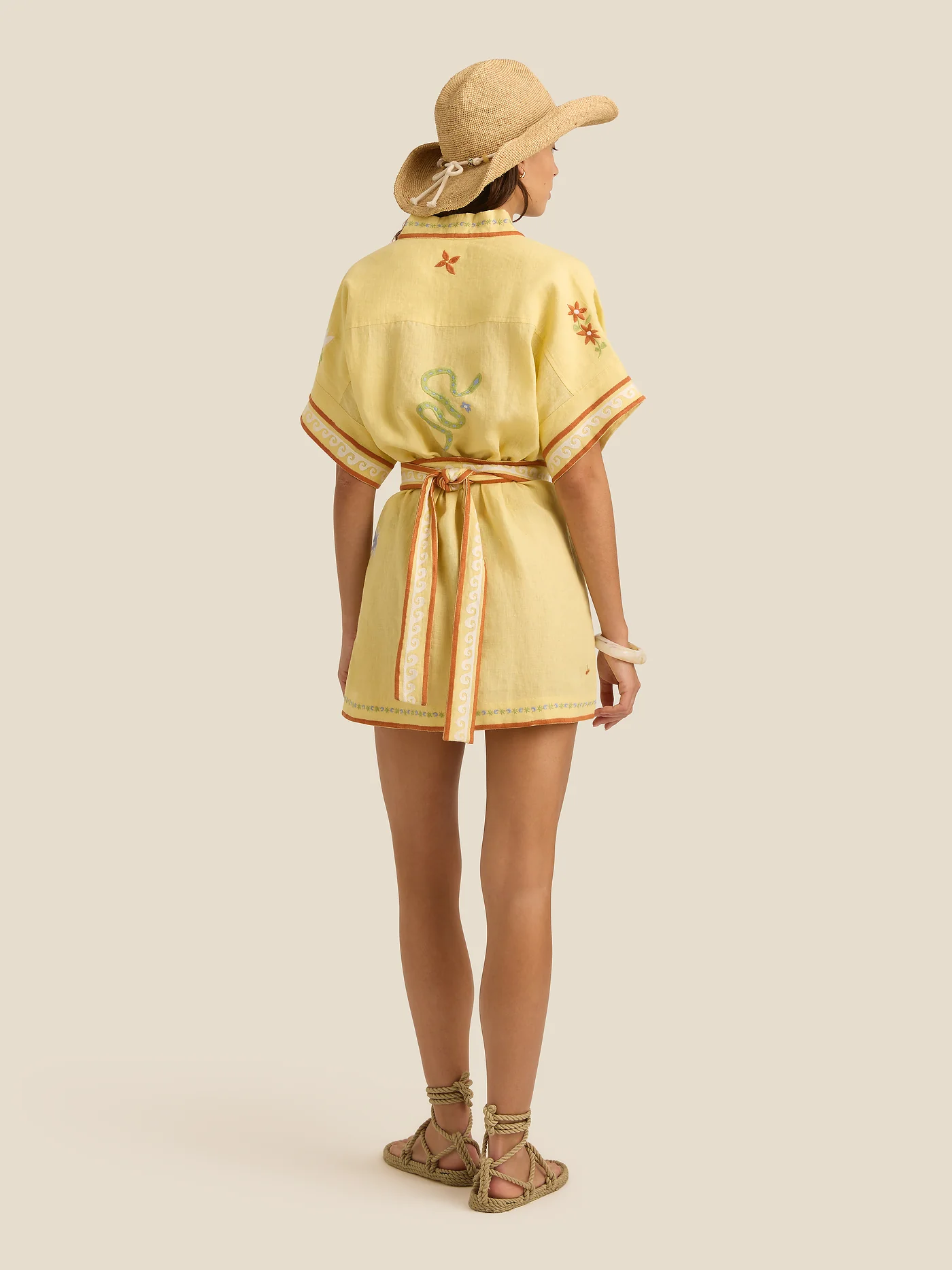 Lennon Mini Dress | Charm Embroidery - Image 4