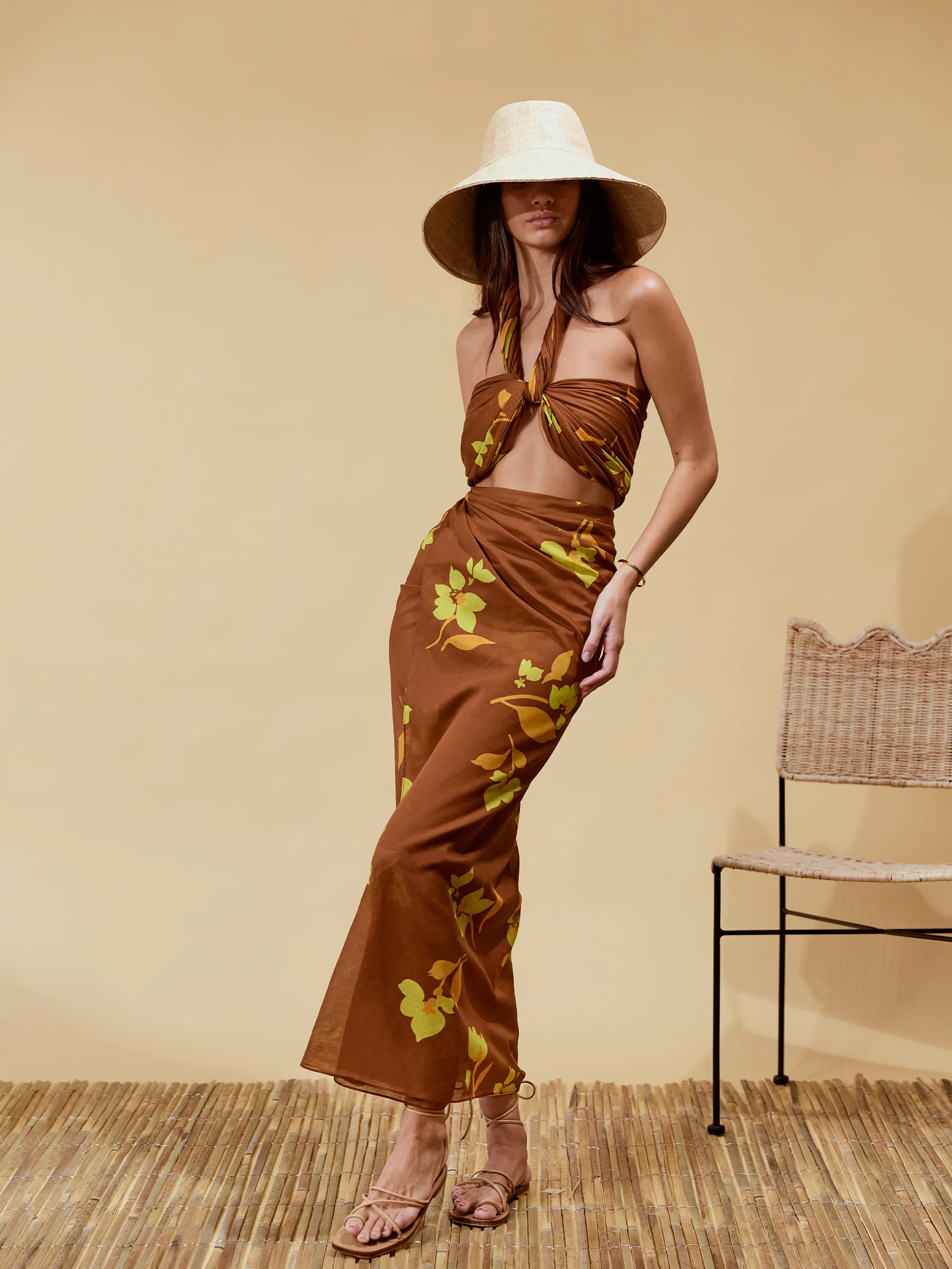 Square Pareo | Tulp Carob - Image 8