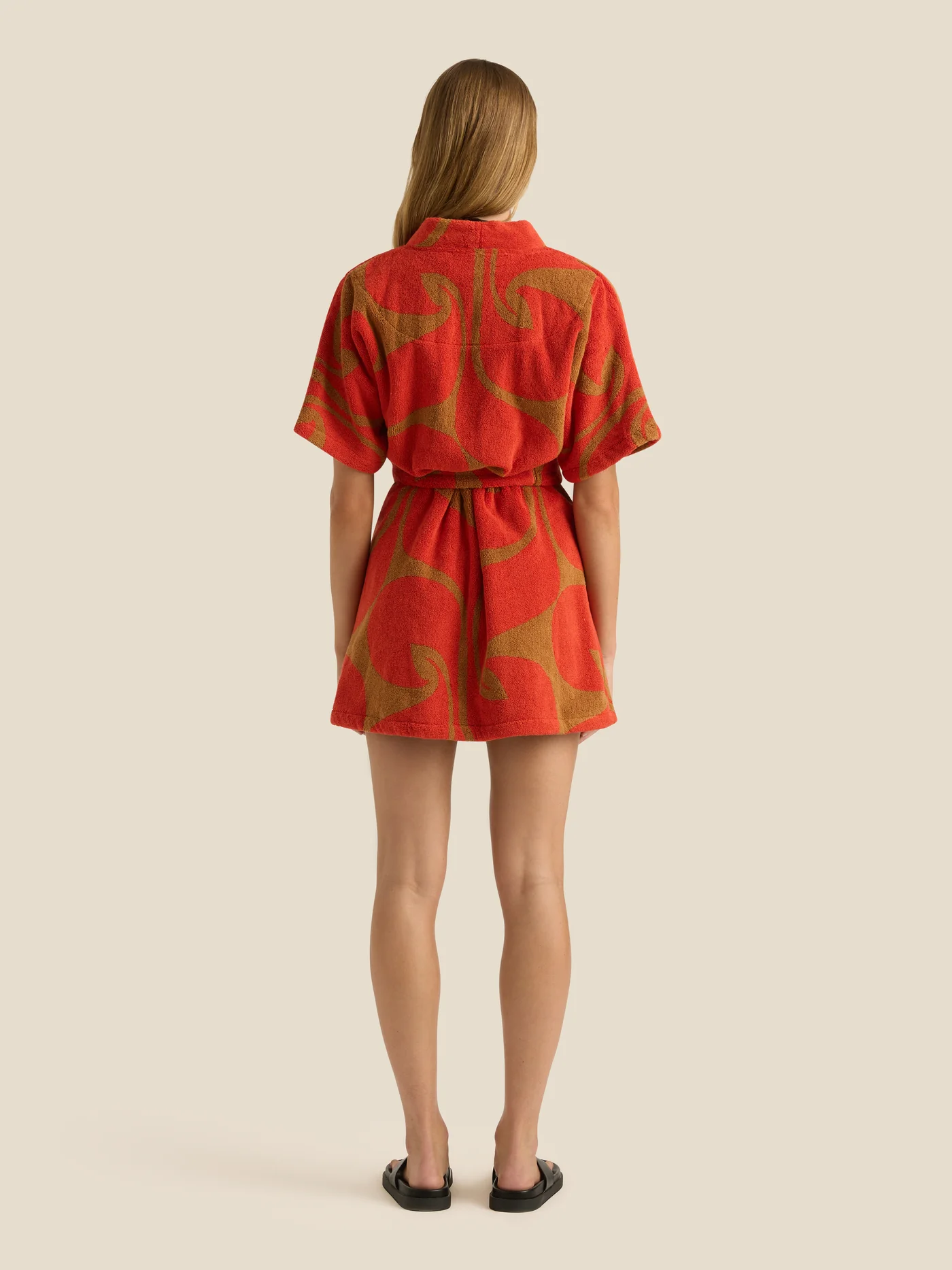 Towelling Mini Robe | Wave Spice - Image 5