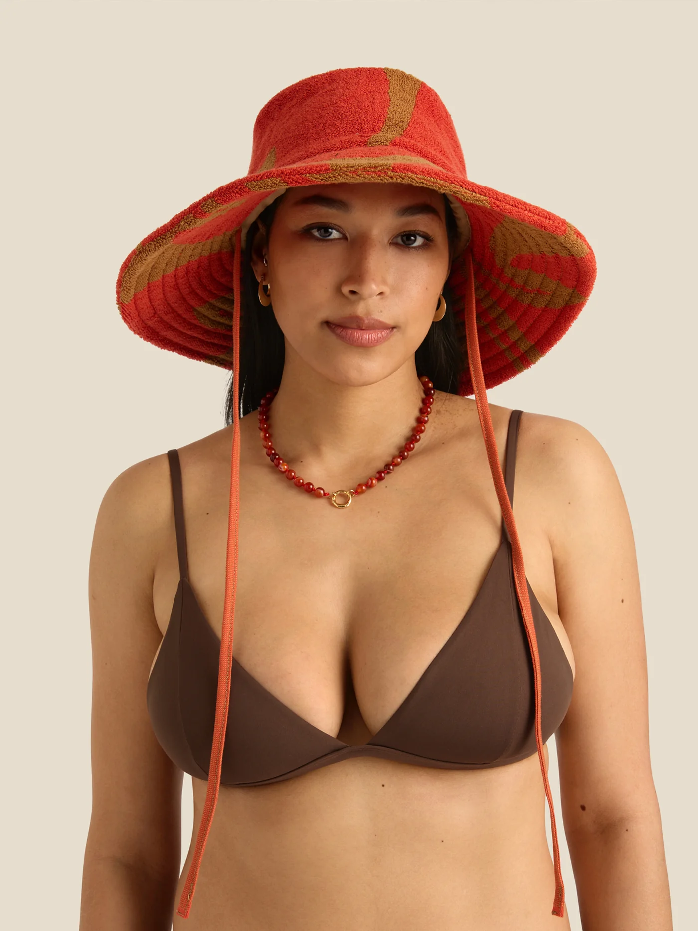 Towelling Sun Hat | Wave Spice - Image 3