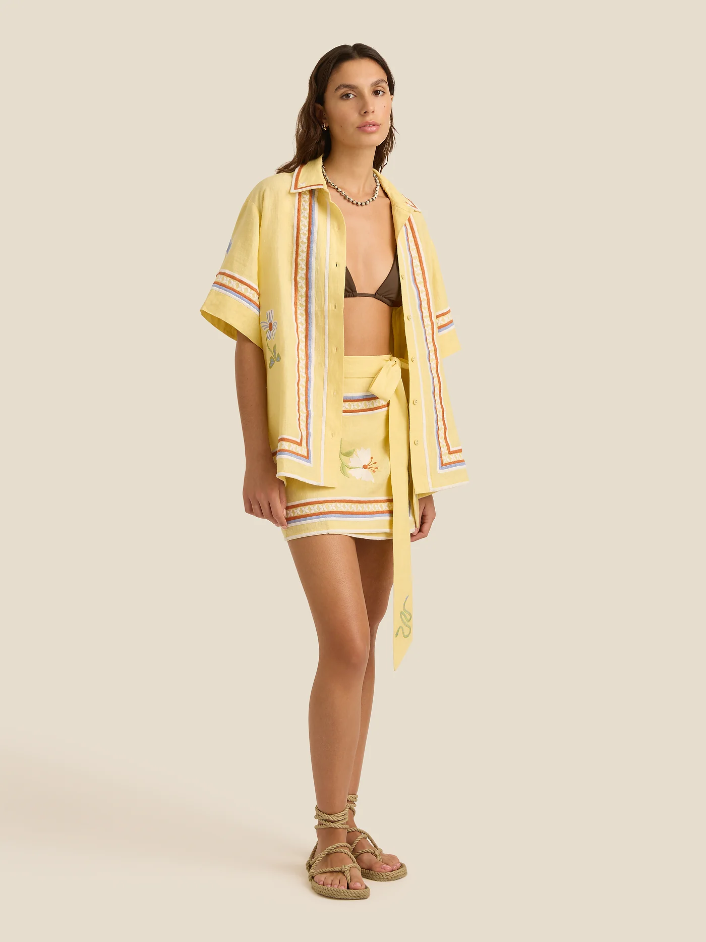 Zuri Mini Skirt | Charm Embroidery - Image 3
