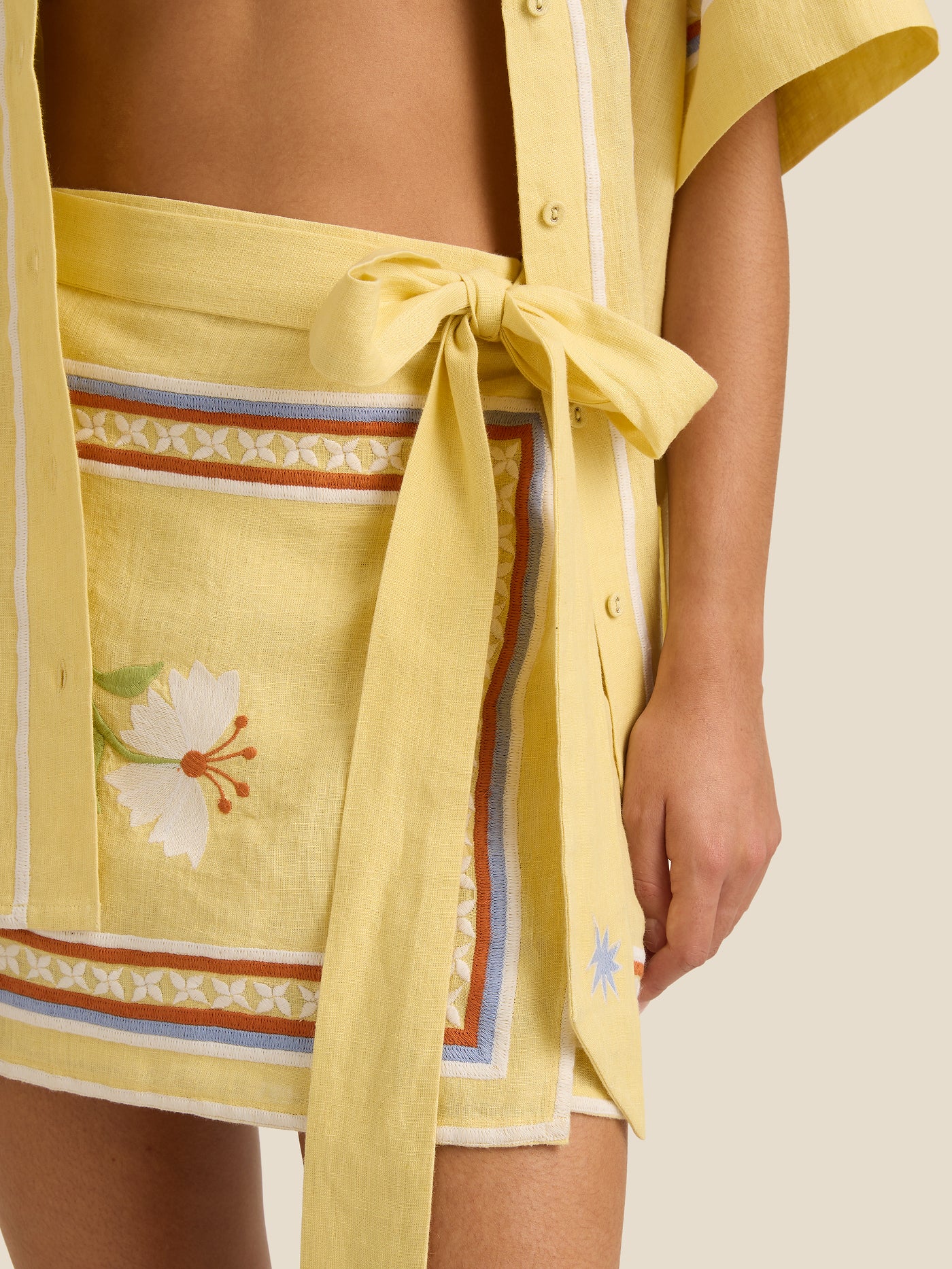 Zuri Mini Skirt | Charm Embroidery - Image 4